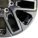 20" SEQUOIA 23-25 20x8 open spoke 6 spoke matte black Original OEM Wheel Rim - Close-Up Detail