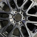 20" SEQUOIA 23-25 20x8 open spoke 6 spoke matte black Original OEM Wheel Rim - Angle View