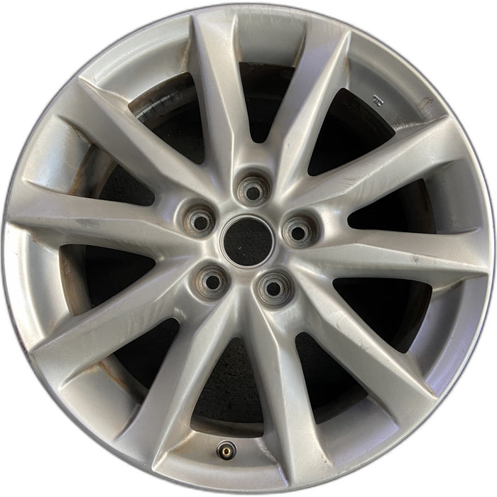 18" MAZDA 3 17-18 18x7 , bright silver Original OEM Wheel Rim - Front View