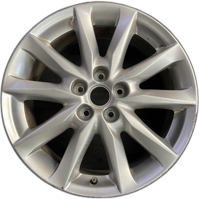 18" MAZDA 3 17-18 18x7 , bright silver Original OEM Wheel Rim - Front View