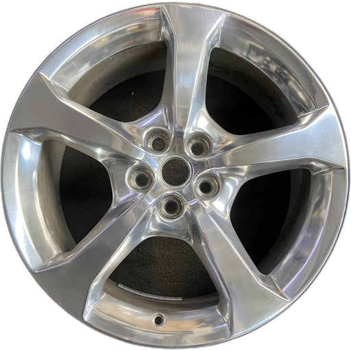 20" CAMARO 14 20x8 , , polished, opt RUY Original OEM Wheel Rim - Front View