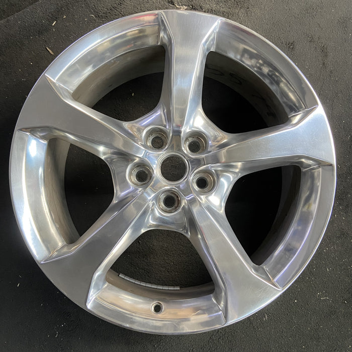 20" CAMARO 14 20x8 , , polished, opt RUY Original OEM Wheel Rim - Angle View