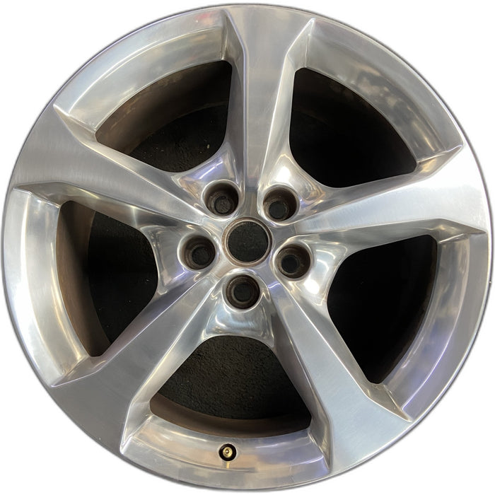 20" CAMARO 14 20x9 , , polished, opt RUY Original OEM Wheel Rim - Front View