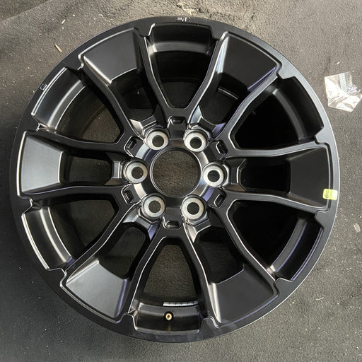 20" SEQUOIA 24-25 20x8.5, 6 Y spoke, black Original OEM Wheel Rim - Angle View