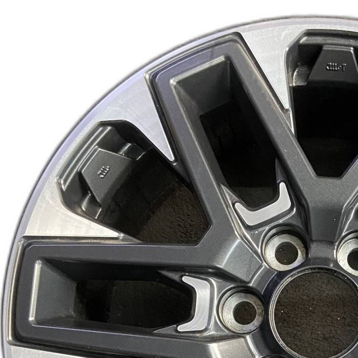 20" SEQUOIA 23-25 20x8 open spoke 6 spoke machined face with black pockets - Angle View