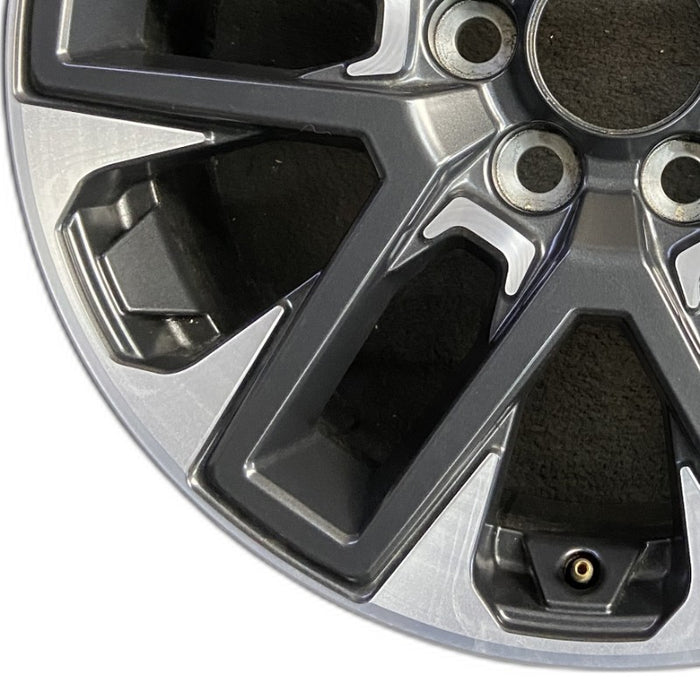 20" SEQUOIA 23-25 20x8 open spoke 6 spoke machined face with black pockets - Back View
