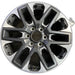 20" SEQUOIA 23-25 20x8, open spoke , machined face with black pockets Original - Front View