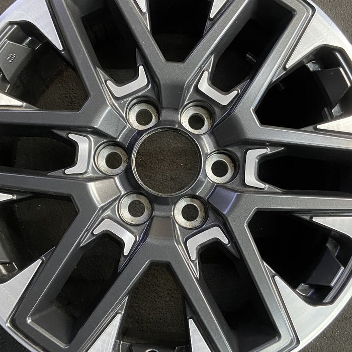 20" SEQUOIA 23-25 20x8 open spoke 6 spoke machined face with black pockets - Angle View
