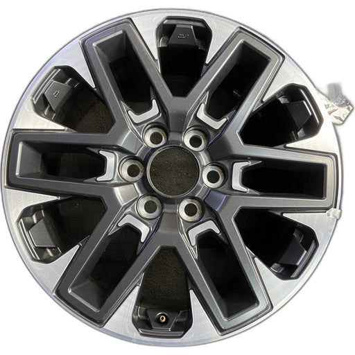 20" SEQUOIA 23-25 20x8, open spoke , machined face with black pockets Original - Front View