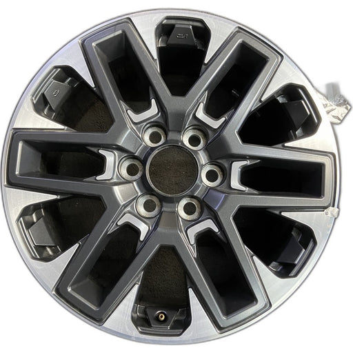 20" SEQUOIA 23-25 20x8 open spoke 6 spoke machined face with black pockets - Front View