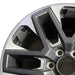 20" SEQUOIA 23-25 20x8 open spoke 6 spoke machined face with black pockets - Angle View