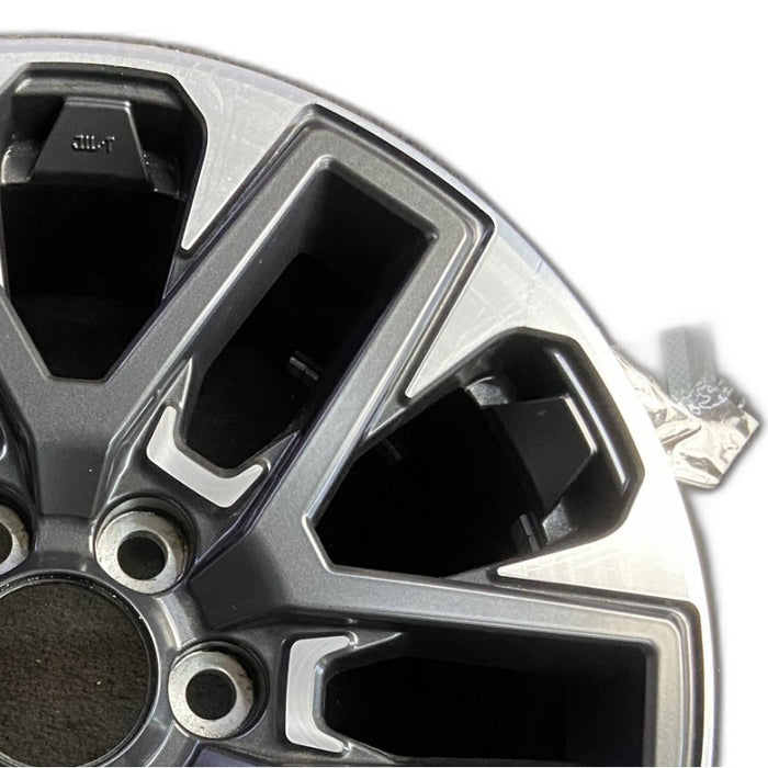 20" SEQUOIA 23-25 20x8 open spoke 6 spoke machined face with black pockets - Side Profile