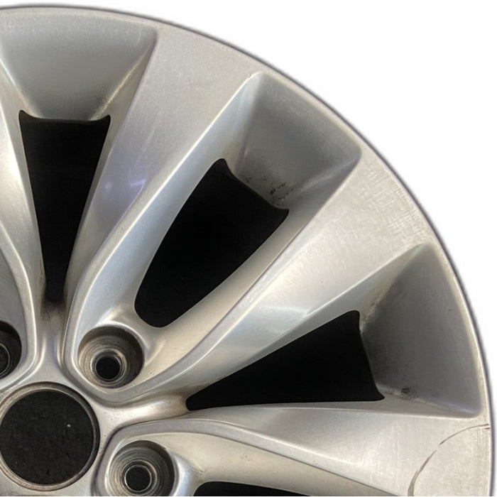 17" OPTIMA 16 17x7 alloy 10 spoke Original OEM Wheel Rim - Side Profile