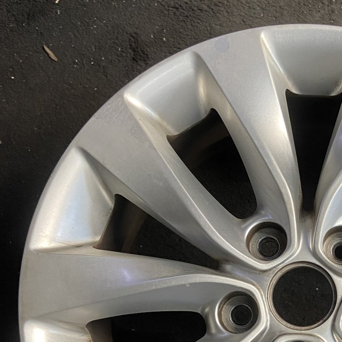 17" OPTIMA 16 17x7 alloy 10 spoke Original OEM Wheel Rim - Side Profile