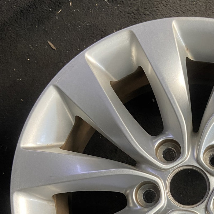 17" OPTIMA 16 17x7 alloy 10 spoke Original OEM Wheel Rim - Side Profile