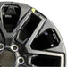 20" SEQUOIA 23-25 20x8 open spoke 6 spoke matte black Original OEM Wheel Rim - Side Profile