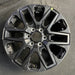 20" SEQUOIA 23-25 20x8 open spoke 6 spoke matte black Original OEM Wheel Rim - Front View