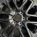 20" SEQUOIA 23-25 20x8 open spoke 6 spoke matte black Original OEM Wheel Rim - Angle View