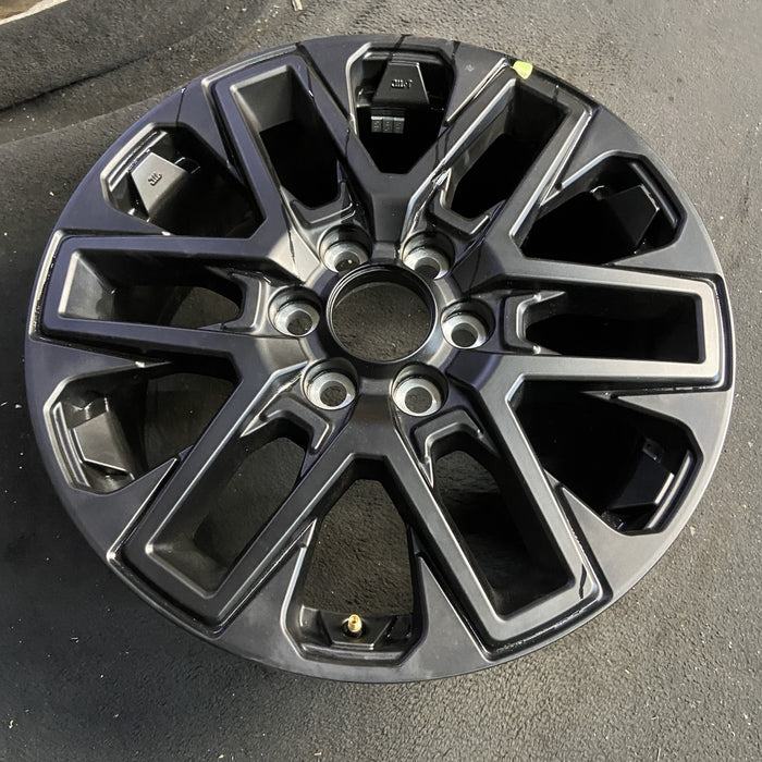 20" SEQUOIA 23-25 20x8, open spoke , matte black Original OEM Wheel Rim - Side Profile
