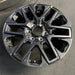 20" SEQUOIA 23-25 20x8, open spoke , matte black Original OEM Wheel Rim - Side Profile