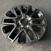 20" SEQUOIA 23-25 20x8, open spoke , matte black Original OEM Wheel Rim - Close-Up Detail