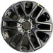 20" SEQUOIA 23-25 20x8 open spoke 6 spoke matte black Original OEM Wheel Rim - Front View