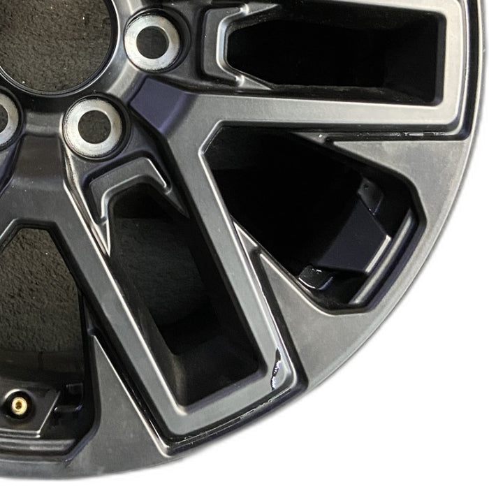20" SEQUOIA 23-25 20x8 open spoke 6 spoke matte black Original OEM Wheel Rim - Close-Up Detail
