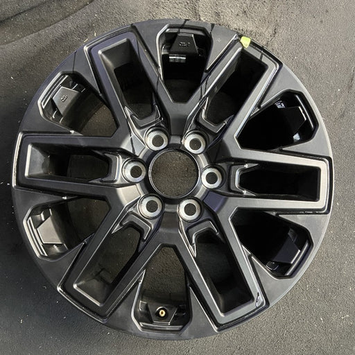 20" SEQUOIA 23-25 20x8 open spoke 6 spoke matte black Original OEM Wheel Rim - Front View