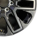 20" SEQUOIA 23-25 20x8 open spoke 6 spoke matte black Original OEM Wheel Rim - Close-Up Detail