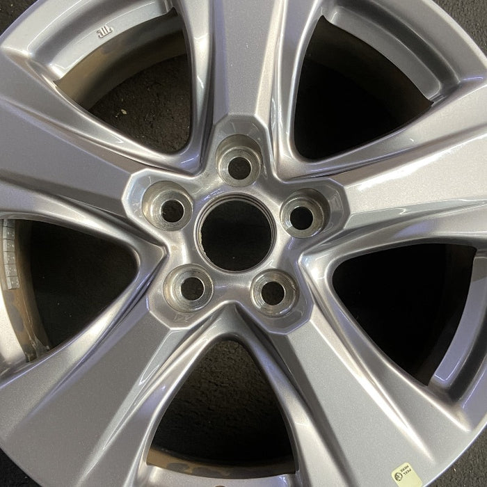 17" RAV4 19-25 17x7 alloy 5 spoke silver Original OEM Wheel Rim - Angle View