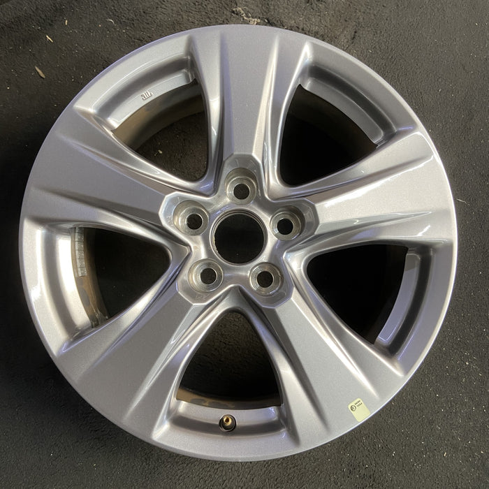 17" RAV4 19-25 17x7, alloy , silver Original OEM Wheel Rim - Angle View