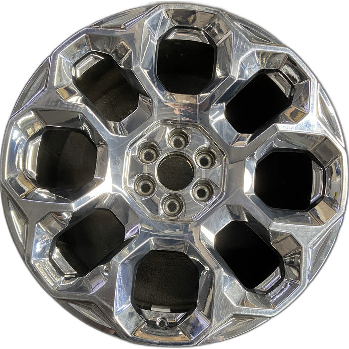 24" SUBURBAN 1500 25 24x9.5, 8 holes, bright chrome Original OEM Wheel Rim - Front View
