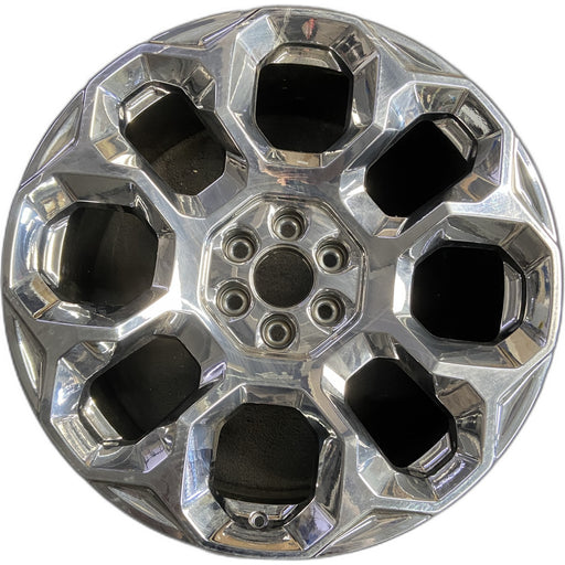 24" SUBURBAN 1500 25 24x9.5, 8 holes, bright chrome Original OEM Wheel Rim - Front View