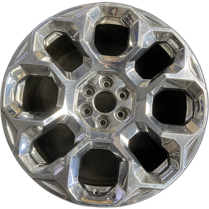 24" SUBURBAN 1500 25 24x9.5, 8 holes, bright chrome Original OEM Wheel Rim - Front View