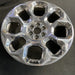 24" SUBURBAN 1500 25 24x9.5, 8 holes, bright chrome Original OEM Wheel Rim - Side Profile