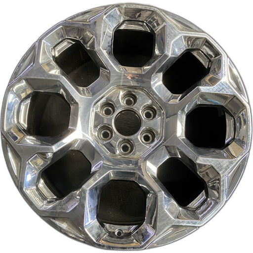 24" SUBURBAN 1500 25 24x9.5, 8 holes, bright chrome Original OEM Wheel Rim - Front View
