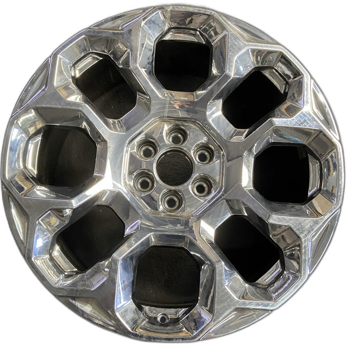 24" SUBURBAN 1500 25 24x9.5, 8 holes, bright chrome Original OEM Wheel Rim - Front View