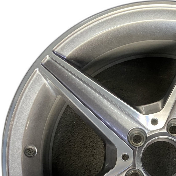 18" MERCEDES C-CLASS 15 205 Type; Sdn C400 5 spoke 18x7.5 gray accents Original - Angle View