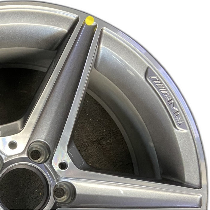 18" MERCEDES C-CLASS 15 205 Type; Sdn C400 5 spoke 18x7.5 gray accents Original - Side Profile