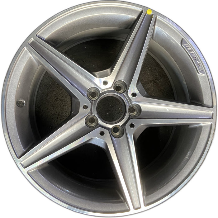 18" MERCEDES C-CLASS 15 205 Type; , C400, 5 spoke, 18x7.5, gray accents - Front View
