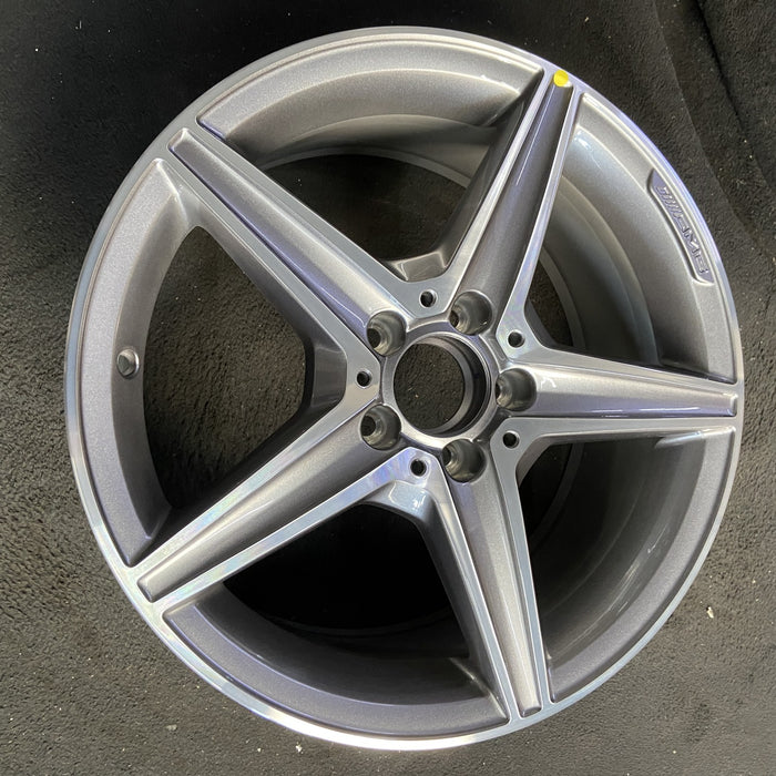 18" MERCEDES C-CLASS 15 205 Type; , C400, 5 spoke, 18x7.5, gray accents - Side Profile