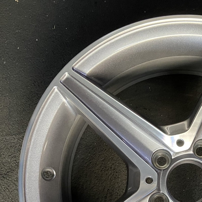 18" MERCEDES C-CLASS 15 205 Type; Sdn C400 5 spoke 18x7.5 gray accents Original - Side Profile