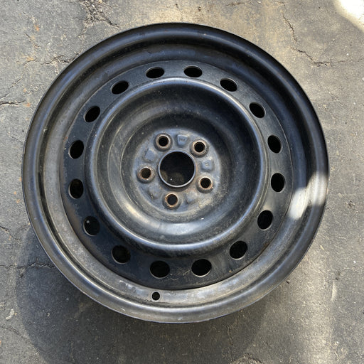 16" COROLLA 09-16 16x6.5, steel Original OEM Wheel Rim - Angle View