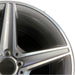 18" MERCEDES C-CLASS 15 205 Type; Sdn C400 5 spoke 18x8.5 gray accents Original - Side Profile