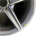 18" MERCEDES C-CLASS 15 205 Type; Sdn C400 5 spoke 18x8.5 gray accents Original - Close-Up Detail