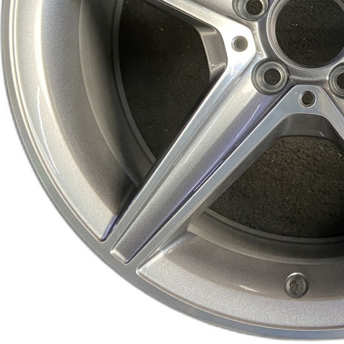 18" MERCEDES C-CLASS 15 205 Type; Sdn C400 5 spoke 18x8.5 gray accents Original - Back View