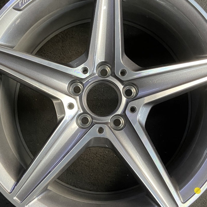 18" MERCEDES C-CLASS 15 205 Type; Sdn C400 5 spoke 18x8.5 gray accents Original - Angle View