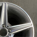 18" MERCEDES C-CLASS 15 205 Type; Sdn C400 5 spoke 18x8.5 gray accents Original - Close-Up Detail