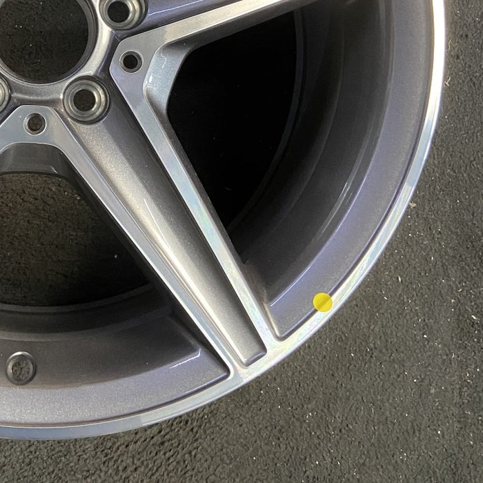 18" MERCEDES C-CLASS 15 205 Type; Sdn C400 5 spoke 18x8.5 gray accents Original - Back View