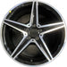 18" MERCEDES C-CLASS 15 205 Type; Sdn C400 5 spoke 18x7.5 black accents - Front View